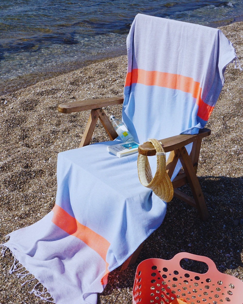 Neon 2-in-1 hamamtas blauw/grijs