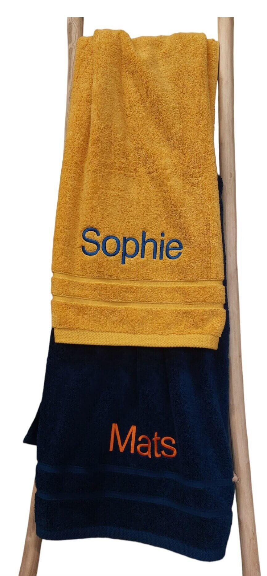 luxe badlakens met borduring