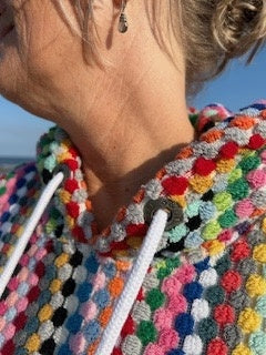 Pom badstof zwemponcho