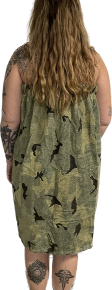 Saunahanddoek Camouflage met elastiek