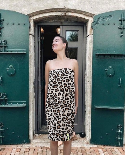 saunaklit dames panter S-M