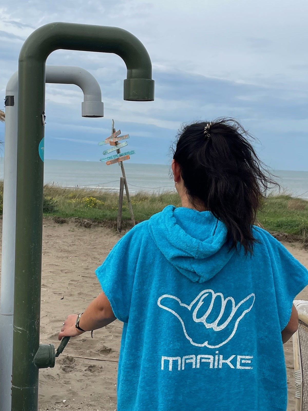 Shaka surfponcho turquoise