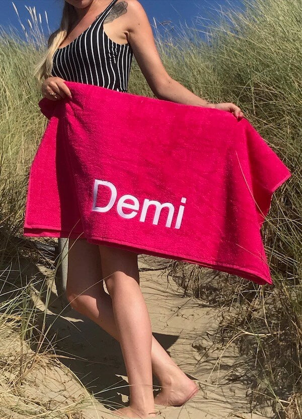 Strandlaken borduren met naam