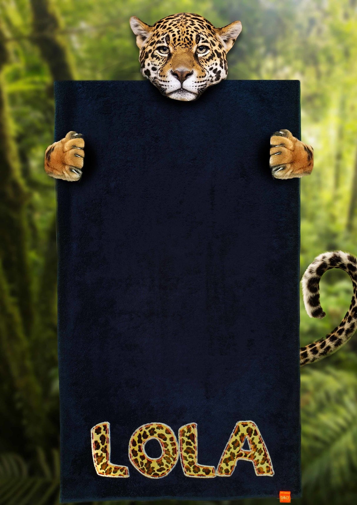 Strandlaken met luipaardprint