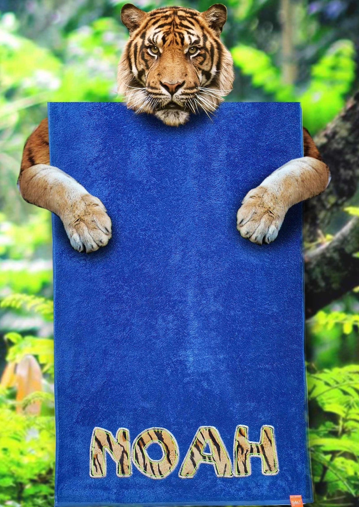 Strandlaken met tijgerprint