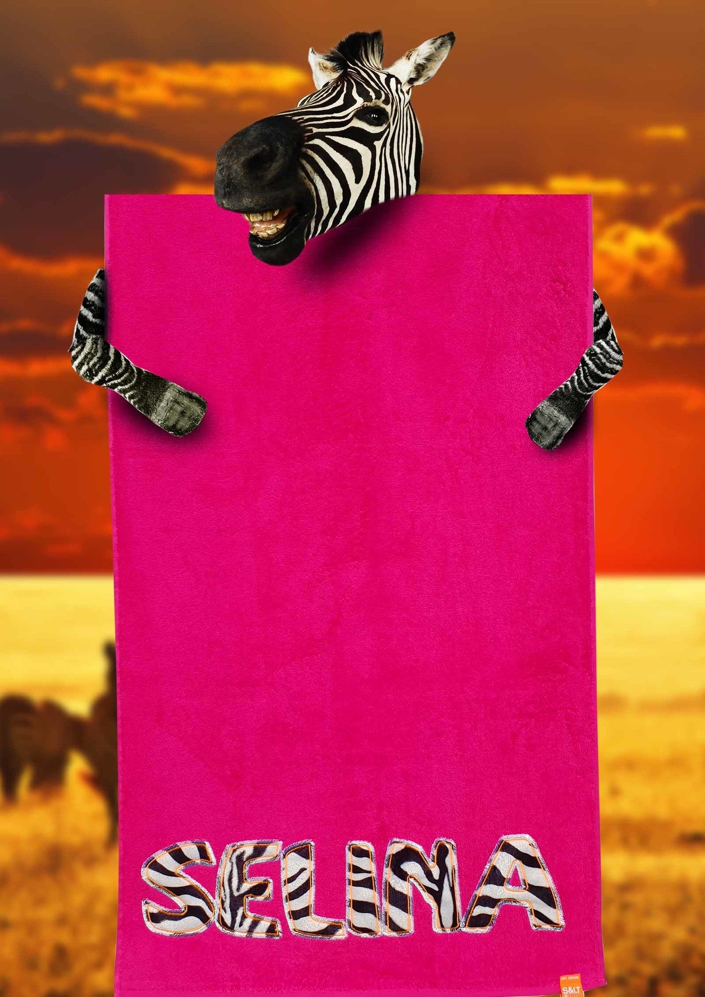 Strandlaken met zebraprint