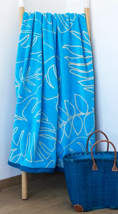 Kentia velour beach towel