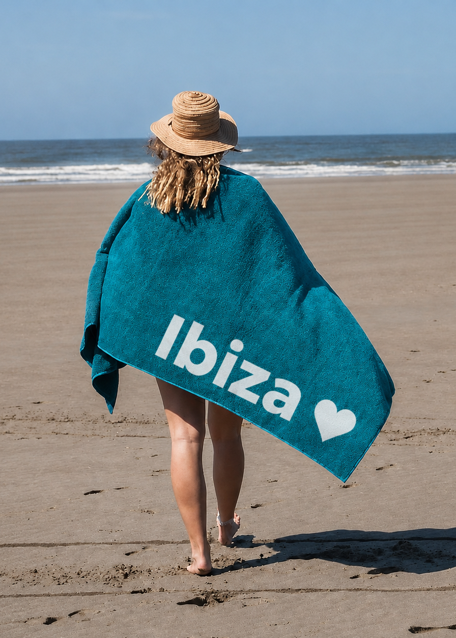 S&LT printed beach towel