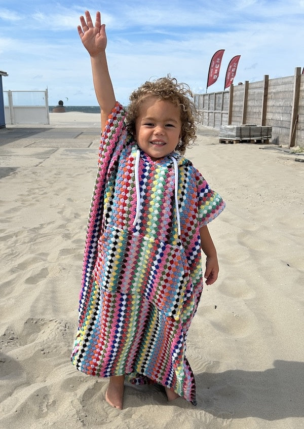 Strandponcho Pom