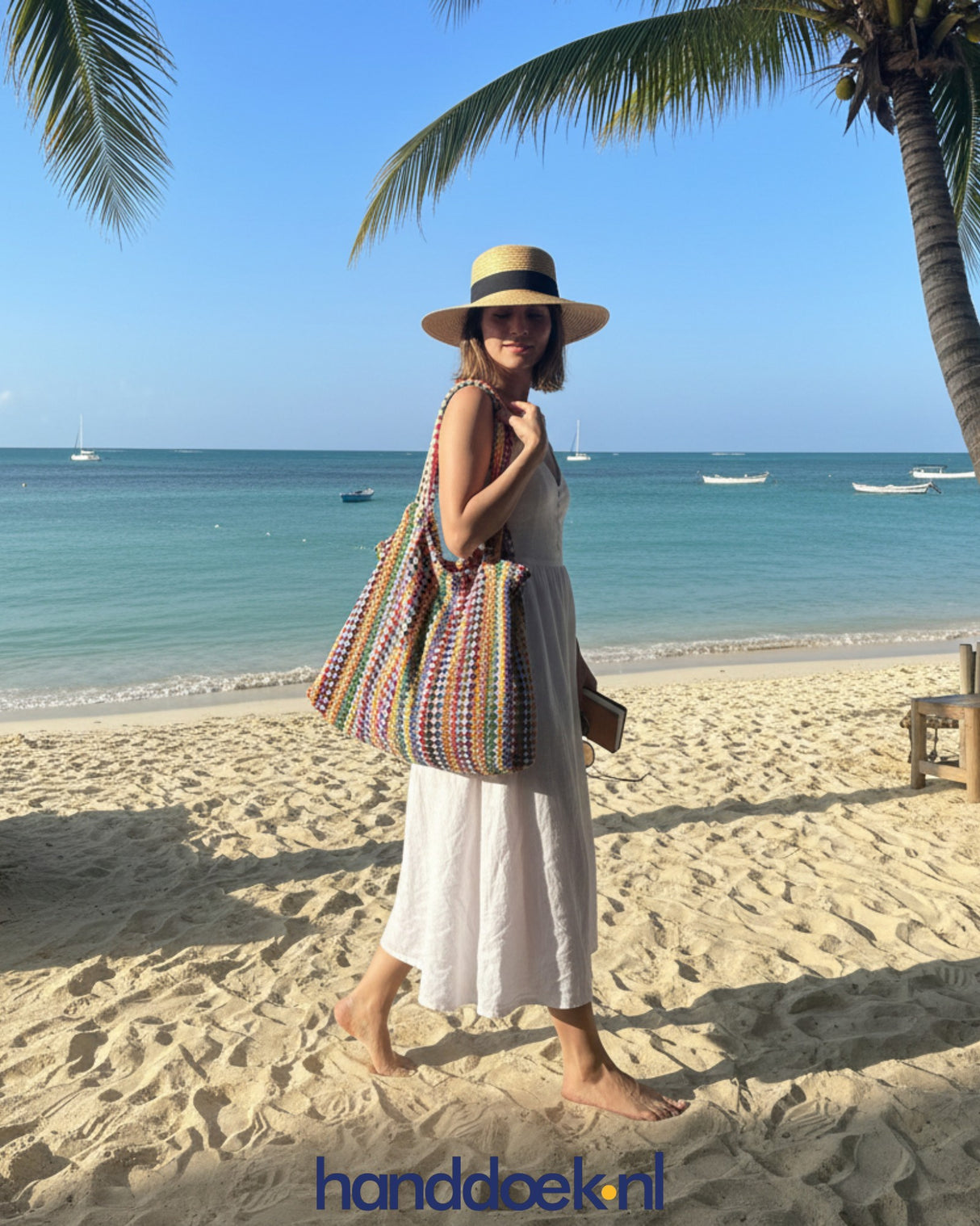 Strandtasche aus Frottee Camo