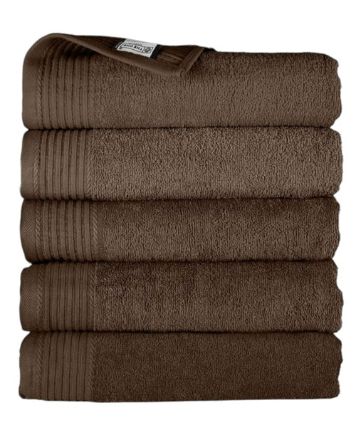 Classic badhanddoeken taupe - 5 stuks