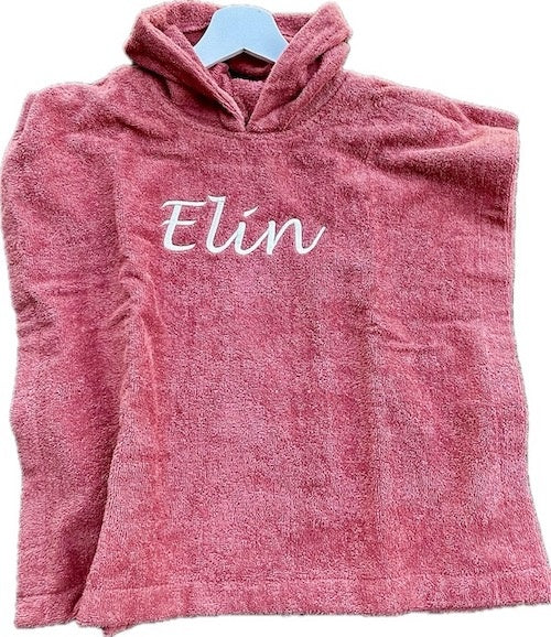 Terra badcape met naam