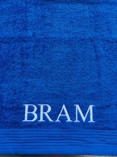 the-one-towelling-badlaken-borduren-kobaltblauw