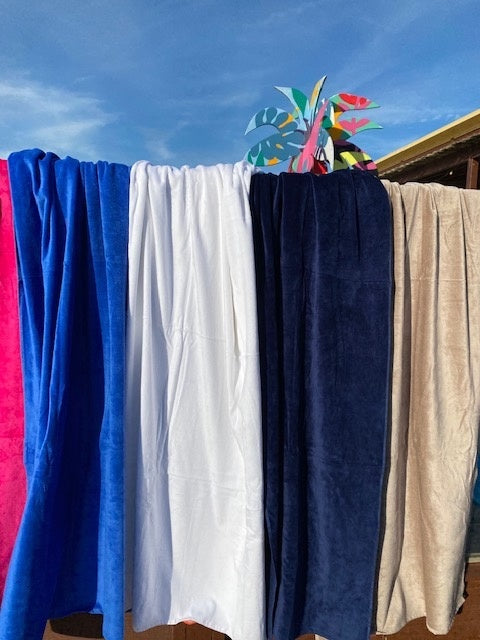 Velours strandlakens 100x220