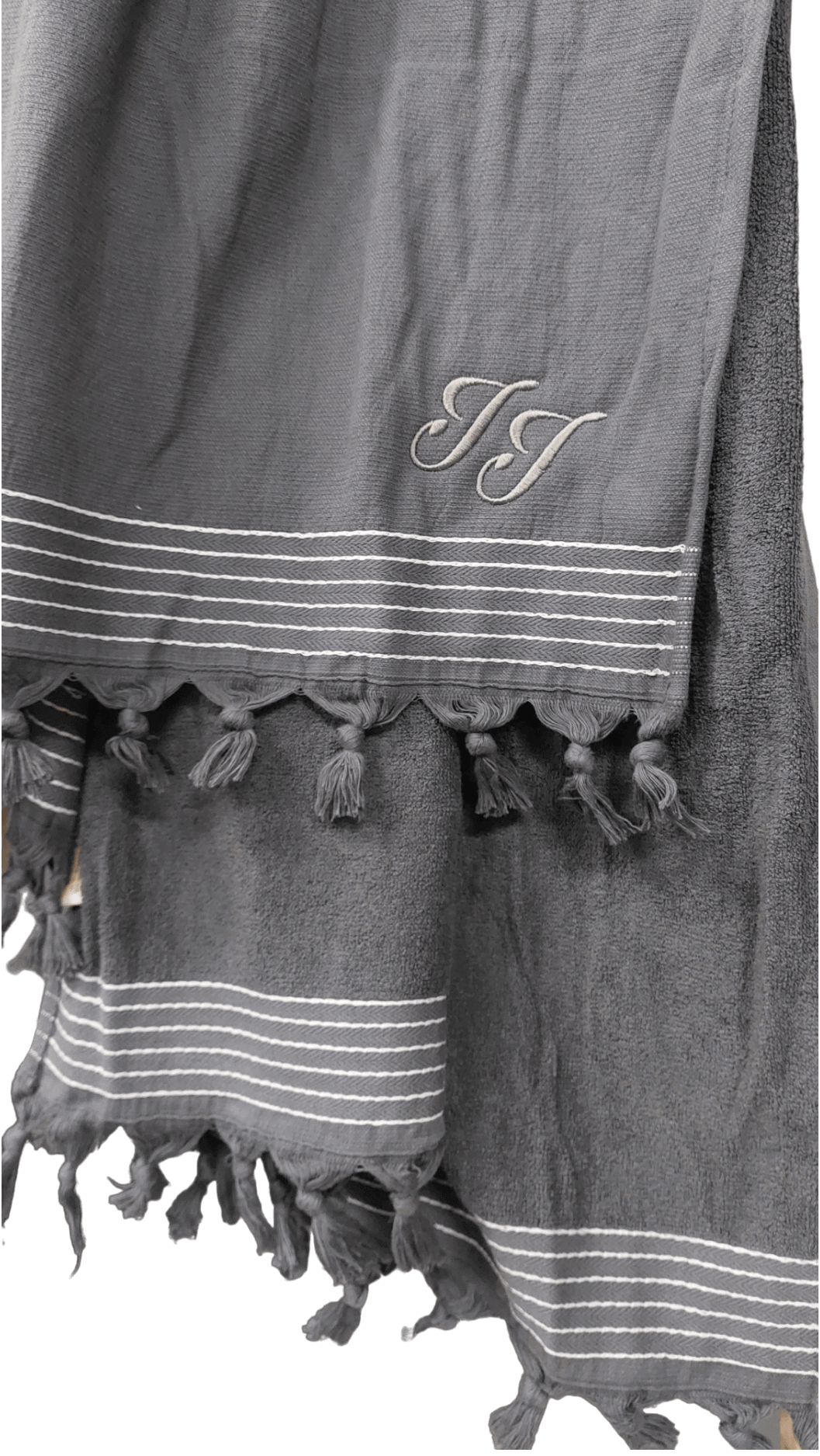 Walra hamamdoek initialen antraciet