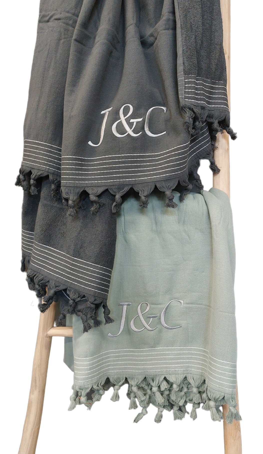 walra-hamamtowel-met-borduring antraciet en jade