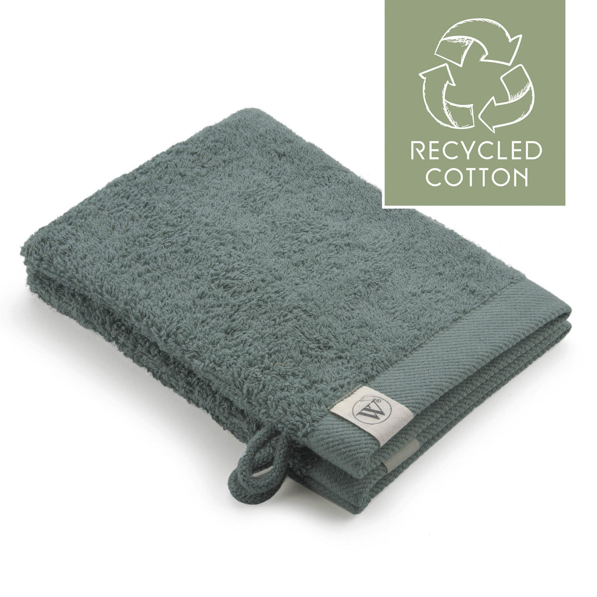 Walra Remade washand donkergroen