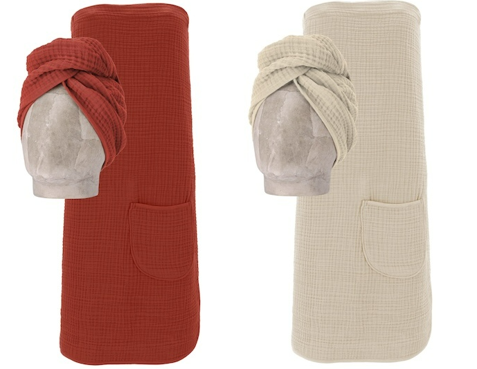 wellness sauna pakket rood en zand