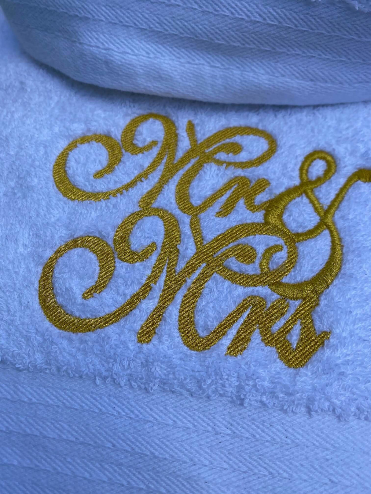 Witte badlakens set huwelijk