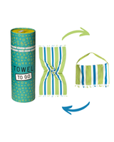 Coral Coast 2-in-1 hamamtas lime/blauw