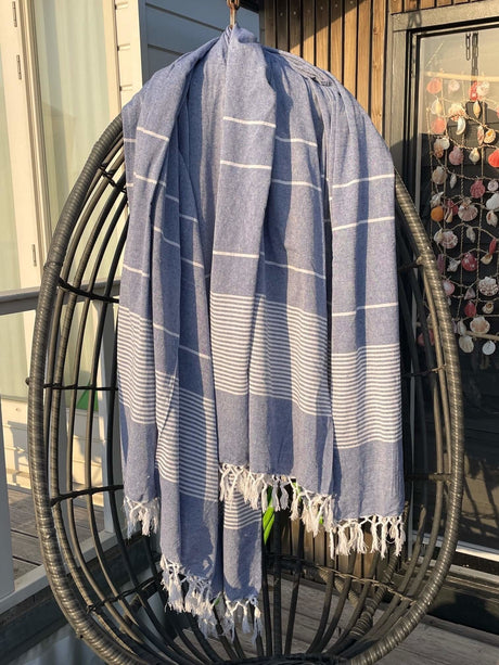 2-persoons hamamdoek donkerblauw