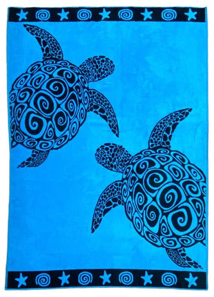 2-persoons strandlaken Turtle turquoise