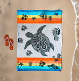 2-persoons strandhanddoek Turtles