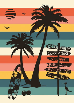 2-person beach towel Coconut Beach