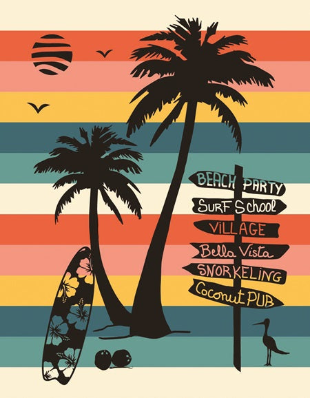 2-person beach towel Coconut Beach