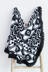 Ronde handdoek Aztec