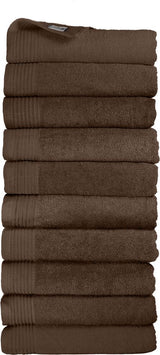 Classic handdoeken taupe - 10 stuks