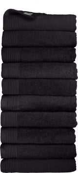Classic handdoeken zwart- 10 stuks