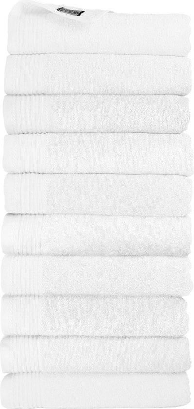 Classic handdoeken wit- 10 stuks