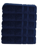 Hotel badhanddoeken donkerblauw - 5 stuks