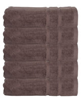 Hotel badhanddoeken taupe - 5 stuks