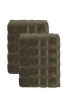 Hotel handdoeken olijfgroen - 10 stuks