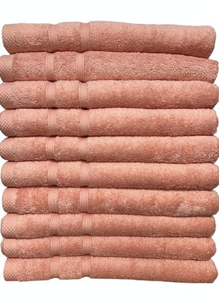 Hotel handdoeken roze - 10 stuks