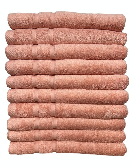 Hotel handdoeken roze - 10 stuks