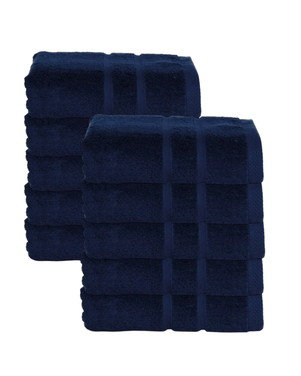 Hotel handdoeken donkerblauw - 10 stuks