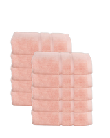 Hotel handdoeken roze - 10 stuks