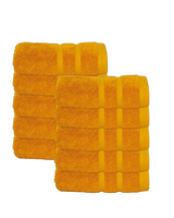 Hotel handdoeken okergeel - 10 stuks