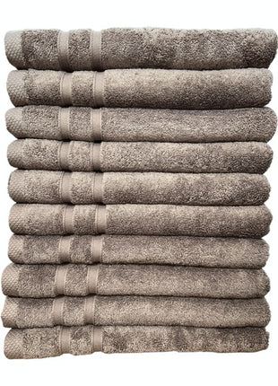 Hotel handdoeken taupe - 10 stuks