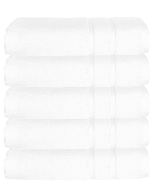 Hotel badhanddoeken wit - 5 stuks