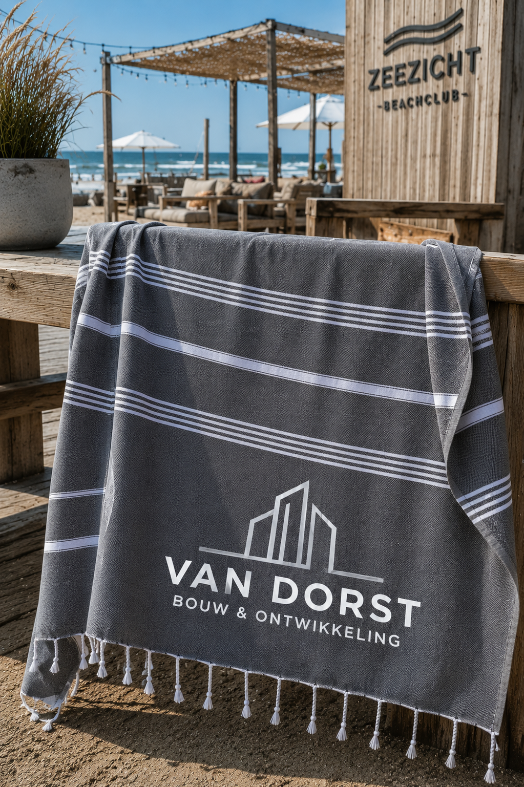 XXL hamamdoek met naam of logo - vanaf 10 stuks