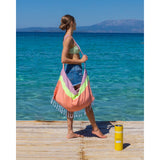 Neon 2-in-1 hamamtas oranje/roze