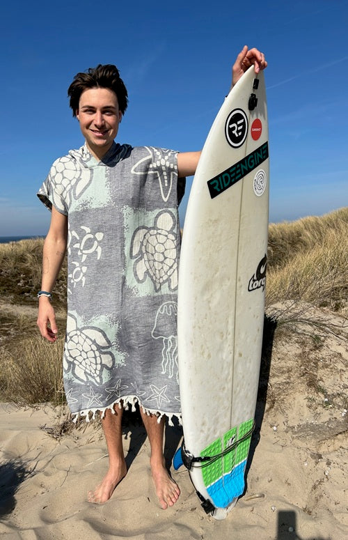 Hydrofiel surfponcho Sea life
