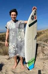 Hydrofiel surfponcho Sea life