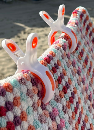 Strandhanddoek knijpers - set van 2