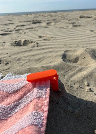 Handdoek clips - oranje