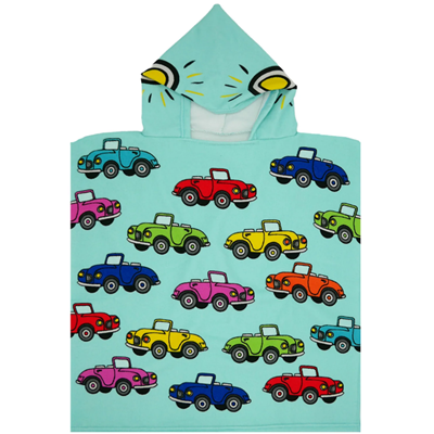 Zwemponcho Cars